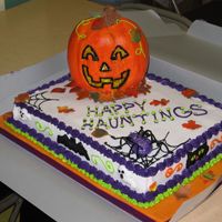 Halloween Party Cake The first cake I have done in a few months due to an intensive move. I had to unpack and hunt down all my stuff to get this out on time. It...