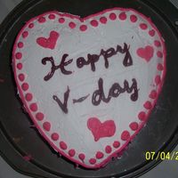 Valentines Day Cake This is actually my first real decorated cake. I used all store-bought frosting (as you can probably tell.) I hadn't started making...