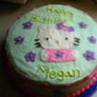 Hello Kitty Cake I made this cake for my nice's 3rd birthday. It's a marble cakewith butter cream frosting.