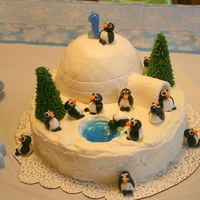 Winter Nderland First Birthday Cake I am a complete amateur and novice cake decorator, this being my fourth attempt at a cake. This is a near copy of a cake from this site. I...