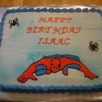 Spiderman This was for my son's 1st birthday in May 2006. The only mess up on this cake was that I forgot to print the spiderman in reverse. I...