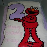 Elmo Cupcake Cake I did a fbct for using a scanned image from a greeting card.