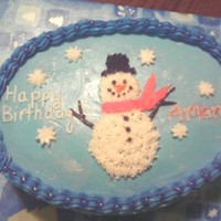 Winter Birthday Simple holiday cake for a December birthday