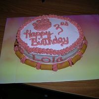 Doggie Birthday It's shredded carrots, peanut butter and honey cake with pureed cottage cheese for icing. I mixed in some peanut butter to stiffen it...