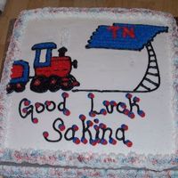 Train Going Away Cake This was made for a co-worker whose husband worked for the railroad. They were being relocated.