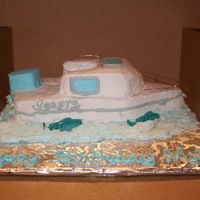 Boat Cake This was made to resemble his boat