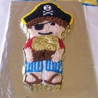 Pirate Cake I made this along with a treasure chest, which is also on here