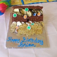 Treasure Chest Cake This was one of two cakes made for a birthday party. The other was the Little Pirate