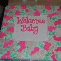 Pink Camoflauge Cake 