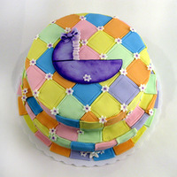 Baby Shower Cake This cake was based off of the design of the invite to the baby shower.