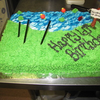 Fishing Cake This is a fishing cake I made for a 60th birthday.