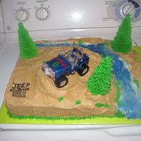 Jeep Cake This was a Jeep cake I did for my husband's birthday.