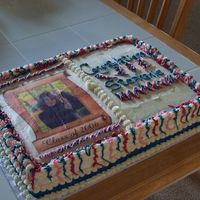 Graduation Cake 2 The graduate wanted the colors to match the party streamers she was having at her party. So I did a streamer cake that matched. She loved...