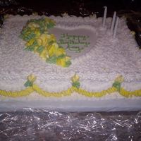 Yellow B/c Birthday Cake 