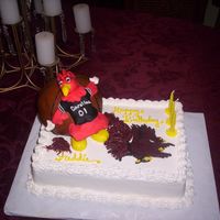Usc Gamecocks Baketball Cocky the USC mascot in fondant.