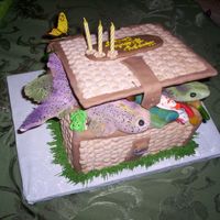 Fishing Basket B/C Fishing Basket with fondant Fish