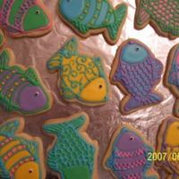 Fantasy Fish Fun 'Rainbow Trout' for Father's Day. NFSC with Royal icing.