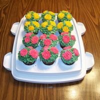 118357701795917.jpg An order based on my previous purple rose cupcakes. Chocolate Fudge Cupcakes with Cream Cheese Buttercream Frosting. Customer did not...