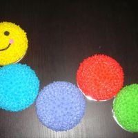 Baby Einstein This cake is for a first birthday, the theme of the party was Baby Eisntein. It was a big hit. This was the first time covering a cake with...