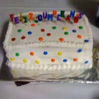 Feliz Cumpleanos This was a last minute cake I made for my husbands grandma.