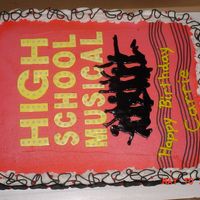 High School Musical All buttercream with fondant letters and outline.
