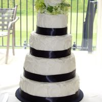 Wedding Cake My first 4-tiered cake.