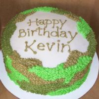 Camouflage Cake Camo cake order for a husband who likes hunting. I was actually pretty happy w/ how the pattern turned out.