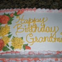 Fall Cake fall B-day cake for my Grandma