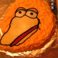 Big Bird From Sesame Street this is a buttercream icing cake i made for my daughters second birthday. our theme is sesame street. its was super easy and fun to...