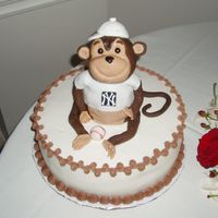 Monkey Cake This was a cake I was asked to do as a grooms cake. It was so much fun.