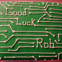 Computer, Computer Goodbye I copied this almost exactly from a cake I saw in this gallery bym0use. A coworker of mine is leaving to go back to grad schoolfor computer...