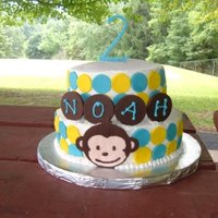 Mod Monkey I made this cake for a friend's son. Buttercream with candy clay accents. The monkey is a chocolate transfer. TFL!