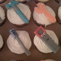 Handy Manny Cupcakes I made these for my friends son's birthday. Tools are chocolate