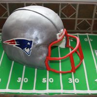 Patriots Helmet Cake I made this last summer for my husband's 30th birthday. Thank you so much to ladyonzlake for all of her help (sorry it's taken so...