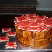 Bushel Of Crabs I made this cake for my SIL's mother's 50th birthday party. They were having a crab feast. It is WASC with chocolate buttercream...