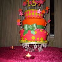 Sweet 15 In Puerto Rico I traveled to PR to do this for family. All fondant can be difficult in a humid non air conditioned beach house . It was a challenge. this...