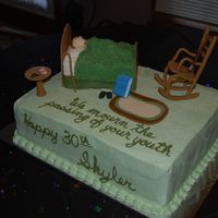 You're Old A funny birthday cake for a "old" man turning 30.