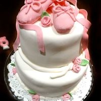 Tip Toe Through The Roses This is for my daughter's 5th birthday. She wants a ballet cake. I can tell you one thing, those slippers are tougher to make that I...
