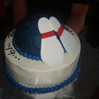 Bowling Birthday Cake Buttercream - Royal Icing Pins