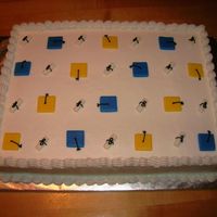 Kindergarten Graduation Sheet Cake I made 2 similar sheet cakes to go with the Kindergarten Graduation cake that I donated to my daughter's graduation ceremony....