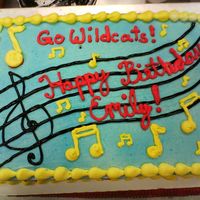 Hsm Cake CSM I did this cake at work. Customer had a general idea and color scheme and gave me some creative freedom. My favorite kind of customer!...