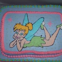 Shannons Tinkerbell White cake all buttercream