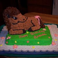 Amanda's Horse this was done for my friends daughter. i used the 3-d lamb pan (with the help of tripletmom's directions!!) and am pretty pleased with...