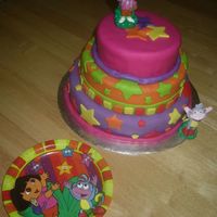 Dora Cake Inspired By Dora Starcatcher Partyware. 