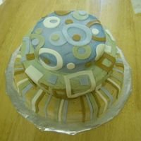 My 2Nd Cake I made this cake as a practice for my best friends baby shower. I planned on using the papertowel method to smooth out the buttercream, but...