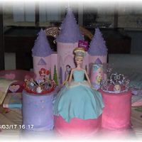 First Doll Cake I done this for my daughter's 3rd b-day.I was going to make a castle but ran out of time.. next time I'll stick with that I didn...