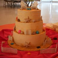 Beach Wedding When I left the cake it was fine but 3 day's later I got an email saying that it started to collapse and they want half the money back...