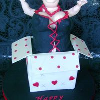 Busty Lady My version of Debbie brown Stripogram cake