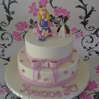 Yvonne made for my friends 30th birthday, she has a boxer dog called Rigby hence the dog on the cake with her!