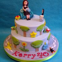 Mario Kart made for my husbands friends wife! she loves playing Mario Kart wii, cake was a surprise for her